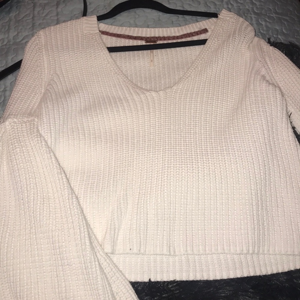 Free people damsel bell sleeve sweater.